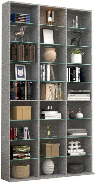 Holz CD DVD Standregal Bücherregal Regal Zilas XL