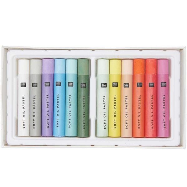 Produktbild: &Ouml;lpastellkreide Pastell- & Neonfarben, 12 Farben