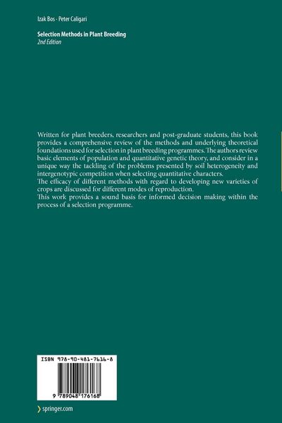 Produktbild: Selection Methods in Plant Breeding