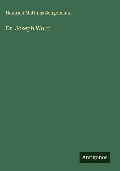 Produktbild: Dr. Joseph Wolff