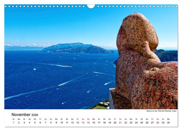 Produktbild: Highlights am Golf von Neapel (Wandkalender 2026 DIN A3 quer), CALVENDO Monatskalender