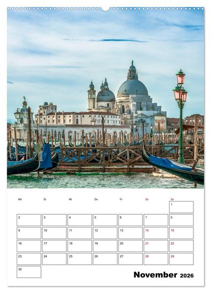 Produktbild: Venedig Kulisse der Serenissima - Terminplaner (Wandkalender 2026 DIN A2 hoch), CALVENDO Monatskalender