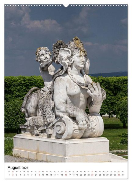 Produktbild: Schloss Hof &ndash; Die Perle unter den Marchfeldschl&ouml;ssern (hochwertiger Premium Wandkalender 2026 DIN A2 hoch), Kunstdruck in Hochglanz
