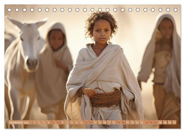 Produktbild: Mensch und Tier &ndash; W&uuml;stenfantasien (Tischkalender 2026 DIN A5 quer), CALVENDO Monatskalender