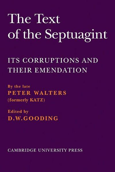 Produktbild: The Text of the Septuagint