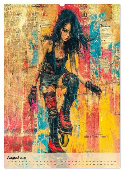 Produktbild: Rollerblades - einfach cool (Wandkalender 2026 DIN A2 hoch), CALVENDO Monatskalender