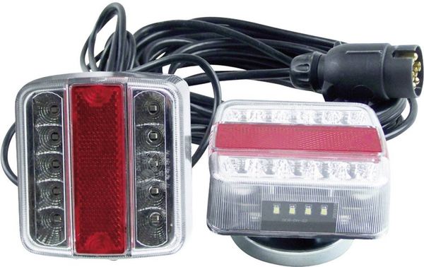 Berger & Schröter Beleuchtungssatz 7-polig Blinker, Bremslicht, Rückleuchte, Kennzeichenleuchte hinten 12V Transparent i