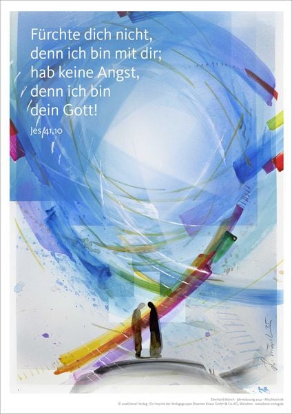 Produktbild: Jahreslosung Eberhard M&uuml;nch 2027, Kunstdruck A4