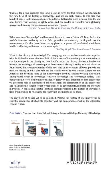 Produktbild: What is the History of Knowledge?