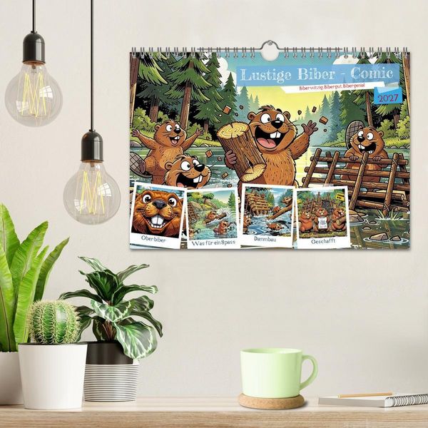 Produktbild: Lustige Biber - Comic (Wandkalender 2027 DIN A4 quer), CALVENDO Monatskalender
