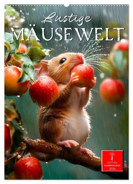 Produktbild: Lustige M&auml;usewelt (Wandkalender 2026 DIN A2 hoch), CALVENDO Monatskalender