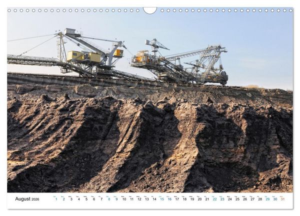 Produktbild: Mining machines in action - Various open-pit mines (Wall Calendar 2026 DIN A3 landscape), CALVENDO 12 Month Wall Calendar