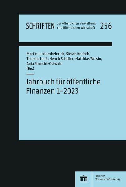 Produktbild: Jahrbuch f&uuml;r &ouml;ffentliche Finanzen (2023) 1