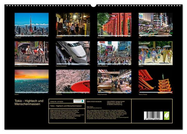 Produktbild: Tokio - Hightech und Menschenmassen (hochwertiger Premium Wandkalender 2026 DIN A2 quer), Kunstdruck in Hochglanz