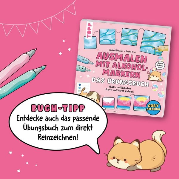 Produktbild: Ausmalen mit Alkoholmarkern - die Bibliothek