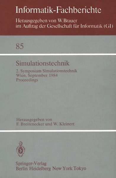 Simulationstechnik, Taschenbuch von , Springer Berlin, 9783540133933