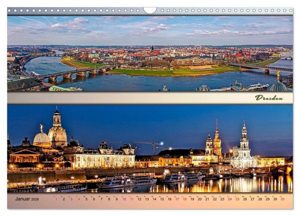 Produktbild: St&auml;dte der Welt, Panoramen (Wandkalender 2026 DIN A3 quer), CALVENDO Monatskalender
