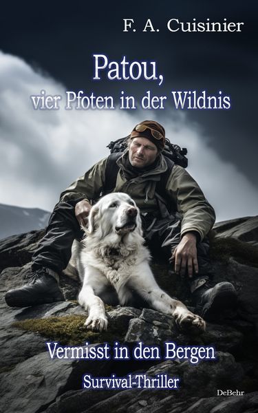 Patou, vier Pfoten in der Wildnis - Vermisst in den Bergen - Survival-Thriller, Taschenbuch von F. A. Cuisinier, Verlag DeBehr, 978-3-9872714-1-0