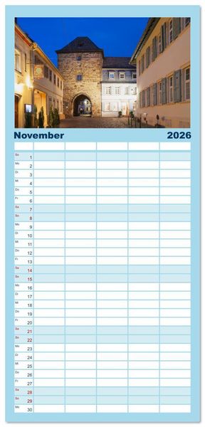 Produktbild: Familienplaner 2026 - Freinsheim - So Wunderbar mit 5 Spalten (Wandkalender, 21 x 45 cm) CALVENDO