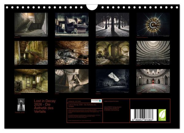 Produktbild: Lost in Decay 2026 - Die &Auml;sthetik des Verfalls (Wandkalender 2026 DIN A4 quer), CALVENDO Monatskalender
