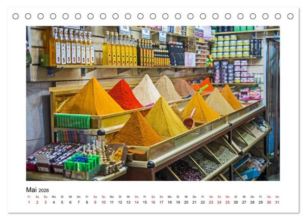 Produktbild: Marokko - Farbenfrohe M&auml;rkte (Tischkalender 2026 DIN A5 quer), CALVENDO Monatskalender