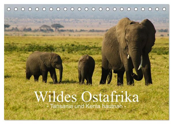 Produktbild: Wildes Ostafrika - Tansania und Kenia hautnah (Tischkalender 2026 DIN A5 quer), CALVENDO Monatskalender