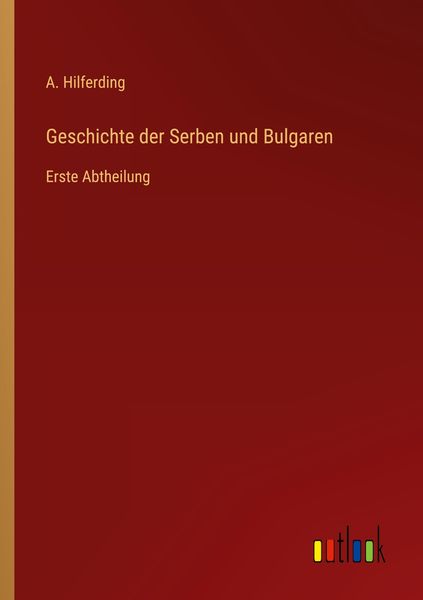 Produktbild: Geschichte der Serben und Bulgaren