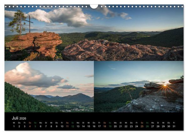 Produktbild: Atemberaubende und Emotionale Landschaften in der Pfalz (Wandkalender 2026 DIN A3 quer), CALVENDO Monatskalender