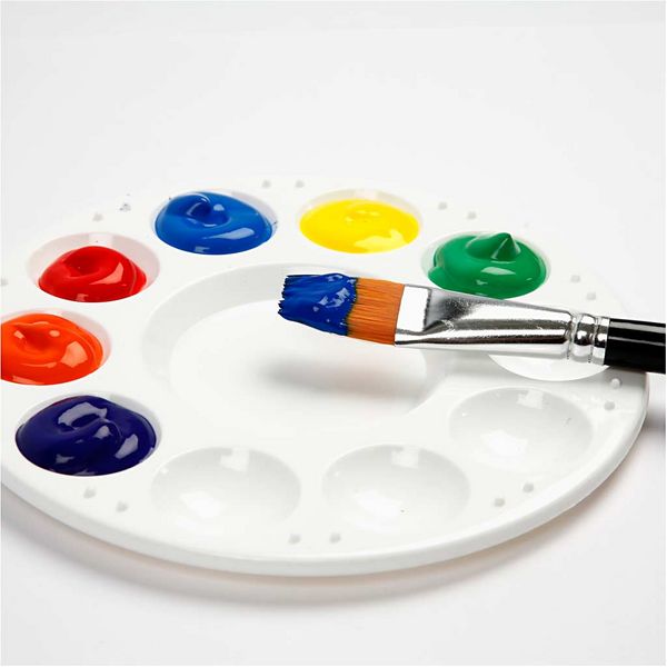 Produktbild: Creativ Company Acrylfarbe, Mattgl&auml;nzend, Halbtransparent, Prim&auml;rrot, 500 ml/ 1 Fl.