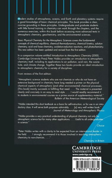 Produktbild: Basic Physical Chemistry for the Atmospheric Sciences