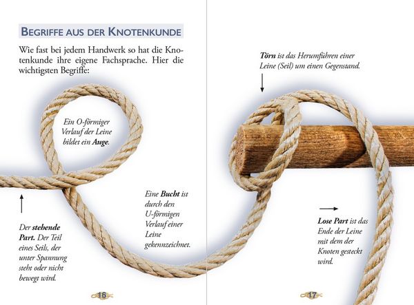 Produktbild: Das kleine Buch der Knoten, Schlaufen und Schlingen