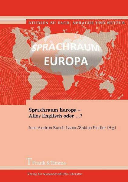 Produktbild: Sprachraum Europa - Alles Englisch oder ...?