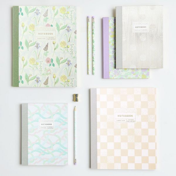 Produktbild: Notizbuch L, Blumen, 80 Seiten, 100 g/m&sup2; Bambuspapier