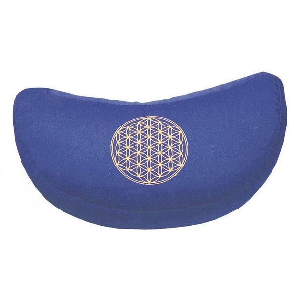 Produktbild: Meditationskissen Blume des Lebens blau
