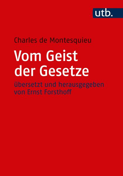Produktbild: Vom Geist der Gesetze