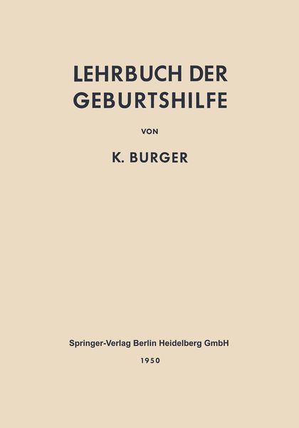 Produktbild: Lehrbuch der Geburtshilfe
