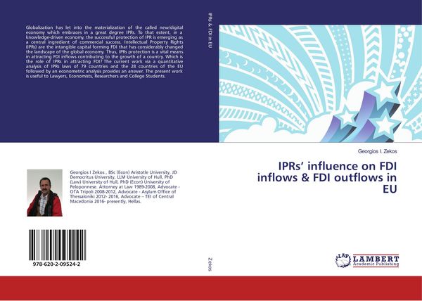 Produktbild: IPRs' influence on FDI inflows & FDI outflows in EU