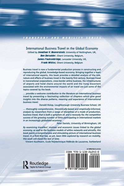 Produktbild: International Business Travel in the Global Economy