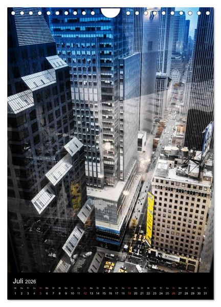 Produktbild: NEW YORK &ndash; street view (Wandkalender 2026 DIN A4 hoch), CALVENDO Monatskalender