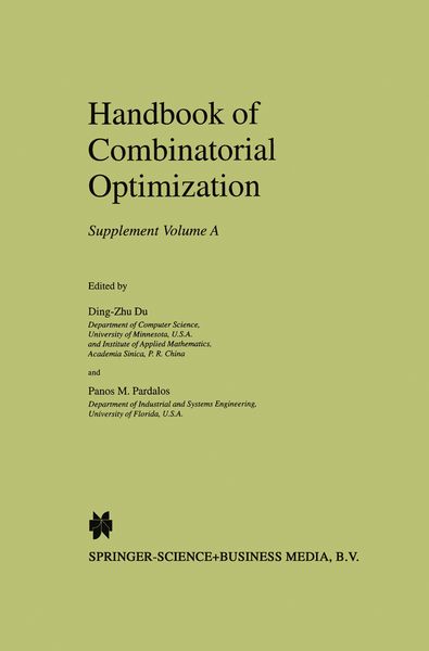 Produktbild: Handbook of Combinatorial Optimization