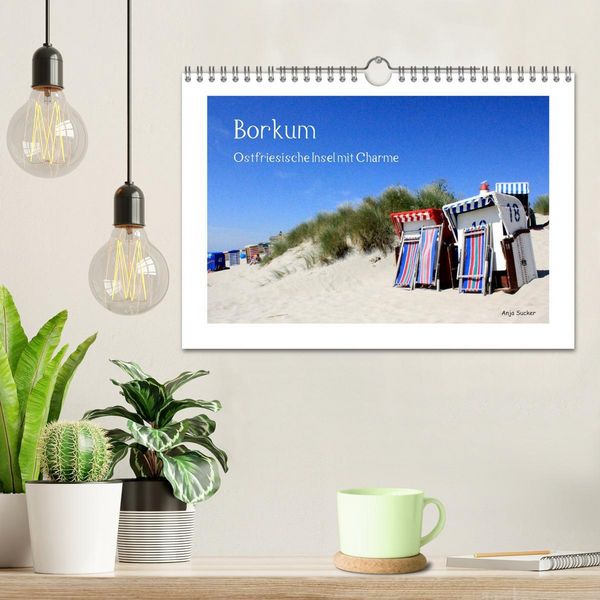 Produktbild: Borkum - Ostfriesische Insel mit Charme (Wandkalender 2026 DIN A4 quer), CALVENDO Monatskalender