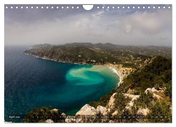 Produktbild: Ibiza K&uuml;ste, Buchten und Str&auml;nde (Wandkalender 2026 DIN A4 quer), CALVENDO Monatskalender