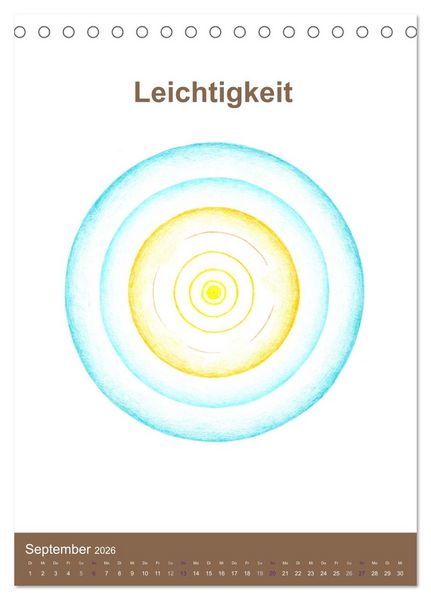 Produktbild: Delfinheilsymbole (Tischkalender 2026 DIN A5 hoch), CALVENDO Monatskalender