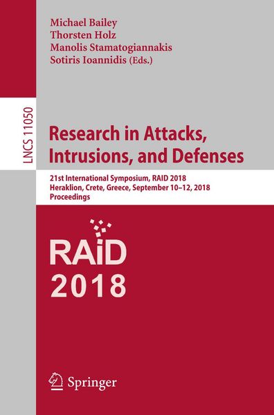 Produktbild: Research in Attacks, Intrusions, and Defenses