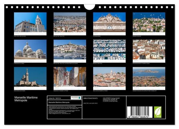 Produktbild: Marseille Maritime Metropole (Wandkalender 2026 DIN A4 quer), CALVENDO Monatskalender