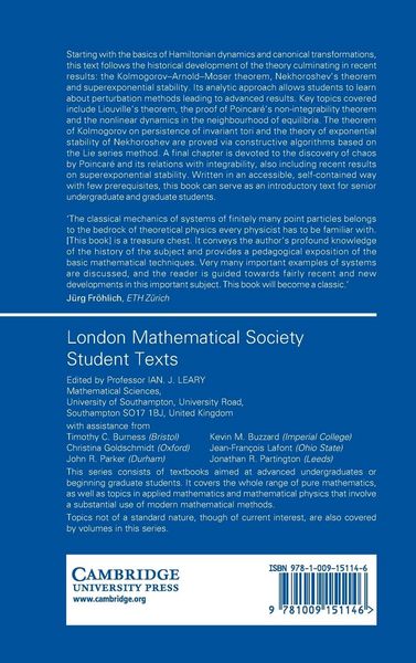 Produktbild: Notes on Hamiltonian Dynamical Systems