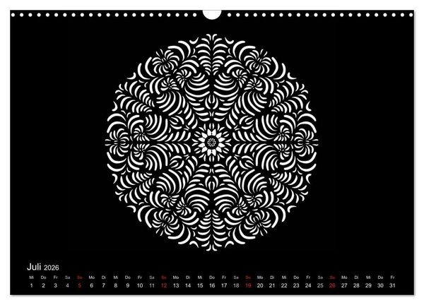 Produktbild: Entspannung und Ruhe durch Mandalas (Wandkalender 2026 DIN A3 quer), CALVENDO Monatskalender