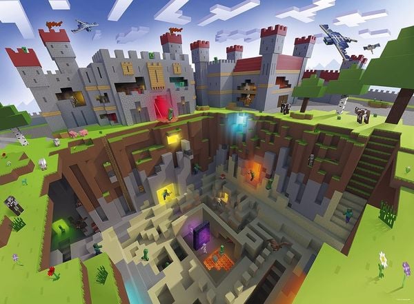 Produktbild: Kinderpuzzle 300 XXL Teile - Minecraft Cutaway