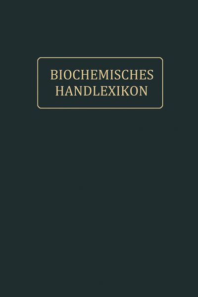 Produktbild: Biochemisches Handlexikon