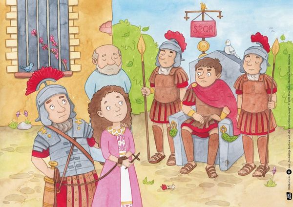 Produktbild: Die heilige Barbara und der Kirschbl&uuml;tenzweig. Kamishibai Bildkartenset.